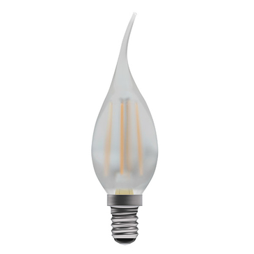 Bell 4W LED Filament Bent Tip - SES, Satin, 2700K