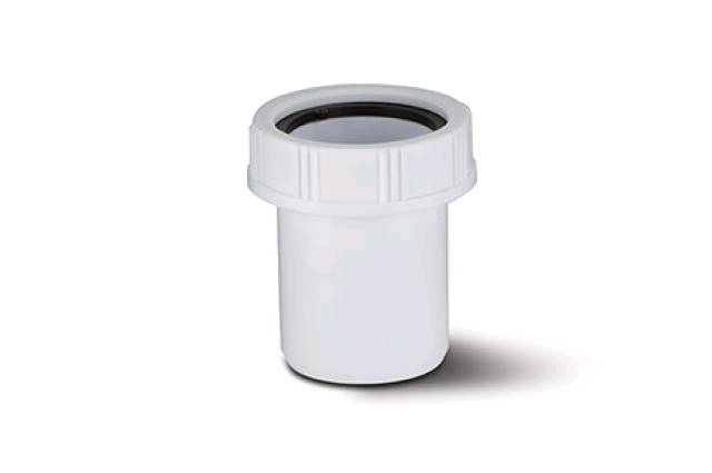 Polypipe 40mm Straight Adaptor for Waterless Valve