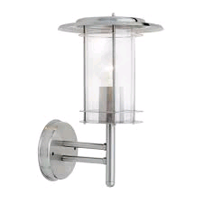 Saxby York Wall Light Stainless Steel 60w IP44