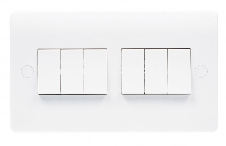 Median 10A 6gang 2way SP Switch