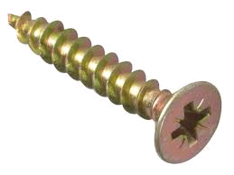 Forgefix M/P Screw 5 x 30mm (Pack) Zinc Yellow Passivated 