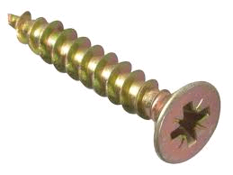 Forgefix M/P Screw 5 x 30mm (Pack of 20) Zinc Yellow Passivated 