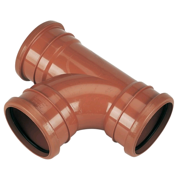 Floplast 160mm 87½° Triple Socket Junction 6D191 