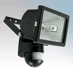 BEG FLC150 200deg PIR Halogen Floodlight Black 