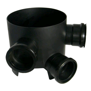 Chamber Base 270mm 45deg Inlet 3 x 110mm Fixed Inlets D810 SOIL