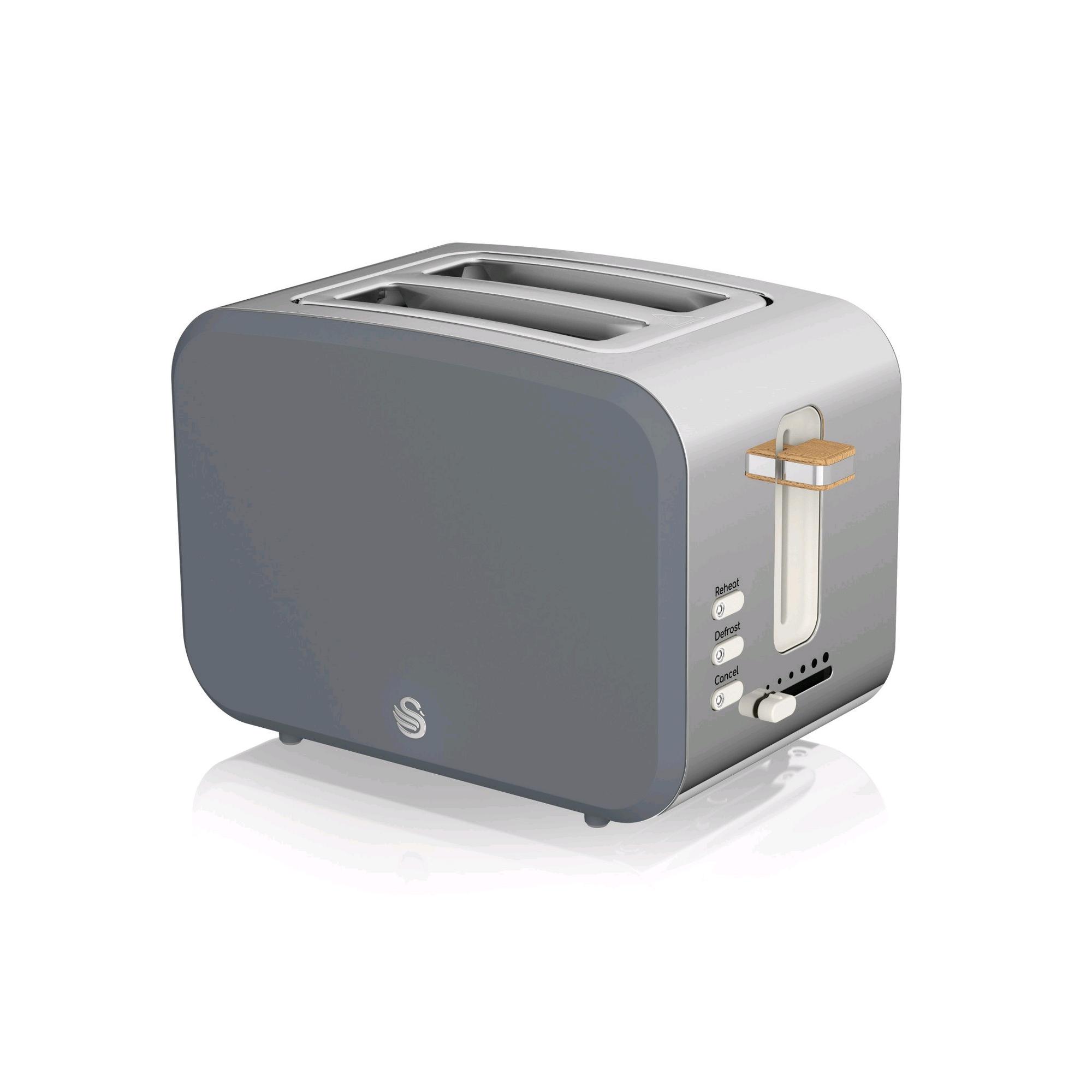 Swan Nordic 2 Slice Toaster Grey 7131372 