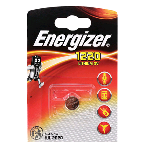 Energizer Button Cell Lithum 3v Battery CR1220