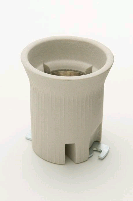 Jeani GES Ceramic Lampholder C/W Bracket