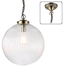 Endon Brydon 1ltr Pendant Antique Brass