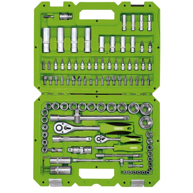 Draper 100piece 1/4" & 1/2" Square Drive Tool Kit 