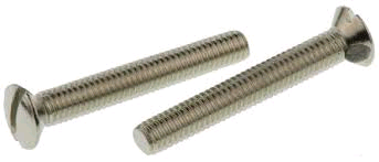 M3.5 x 75mm Raised CSK Nickel Plated Screws 