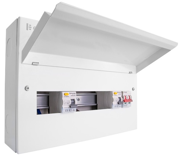 Scolmore Elucian 16Way Split Consumer Unit 100A Main switch + 2 x 80A RCD