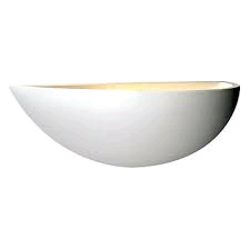 Saxby Mini Crescent Wall Light - White Plaster