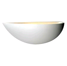 Saxby Mini Crescent Wall Light - White Plaster 