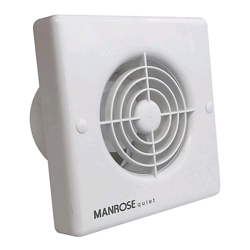 Manrose 4" 100mm Quiet Timer Fan 