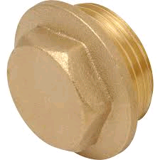 Brass 1 1/2" Flanged Plug 