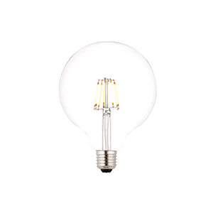 Saxby ES LED 7w 125mm Filament Globe Lamp Dimmable