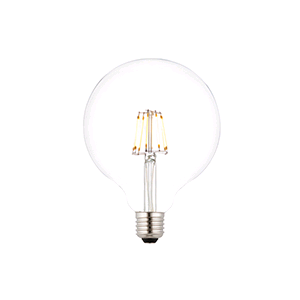 Saxby ES LED 7w Filament Globe Lamp Dimmable