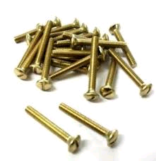 M3.5 x 50mm Raised CSK Brass Screws 