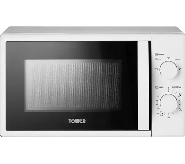 Tower T24042WHT 20ltr 800W Manual Microwave in White