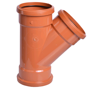 Floplast Underground 45deg Triple Socket Junction D211 SOIL 