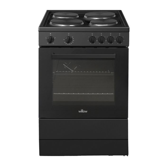 Willow WSE60BK 60Cm Single Cavity Electric Cooker, Black