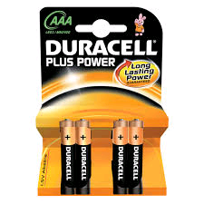 Duracell S18707 Battery 1.5Volt AAA 4pk Alkaline Plus 