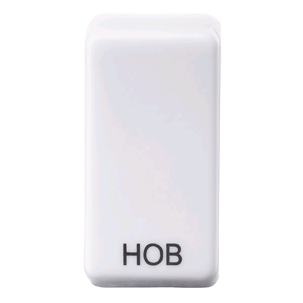 BG Grid Rocker Switch HOB White 