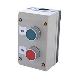 CED Push Button Control Station. 2Gang (IP65) On/Off Red 