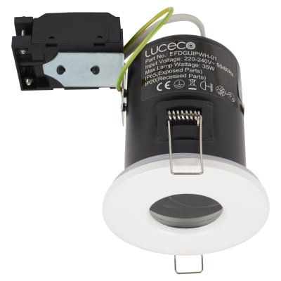 BG GU10 Shower Downlight Fire Rated White 