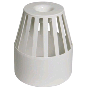 Floplast Soil Pipe 110mm Vent Terminal White 