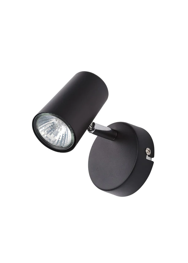 Forum Harvey 1lt GU10 Spotlight Ceiling/Wall Black