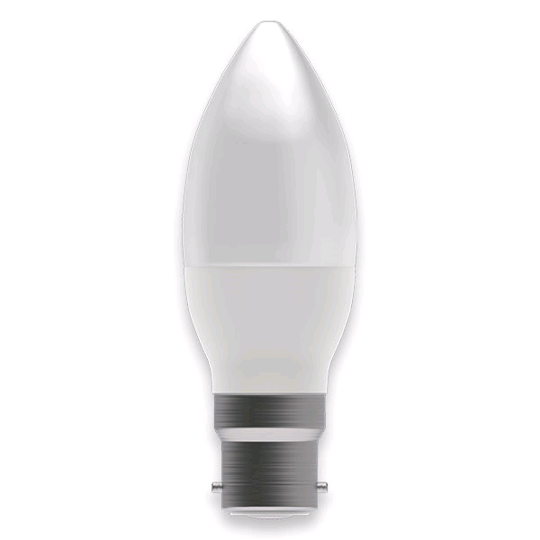 Bell 4w BC LED Opal Candle Warm White 
