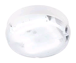 Saxby Pluto Medium 16W HF White Prismatic IP65 Fitting 