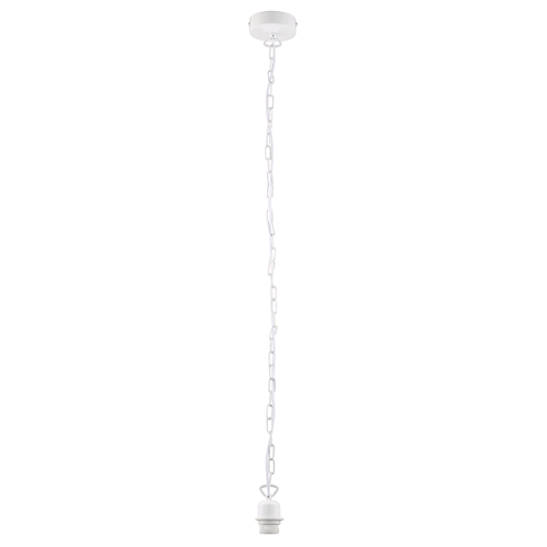 Saxby Cable Chain Set Gloss White E27 Lamp Holder