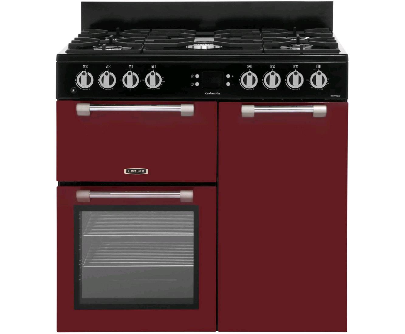 Leisure Cookmaster Dual Fuel 90cm Range Cooker Red 
