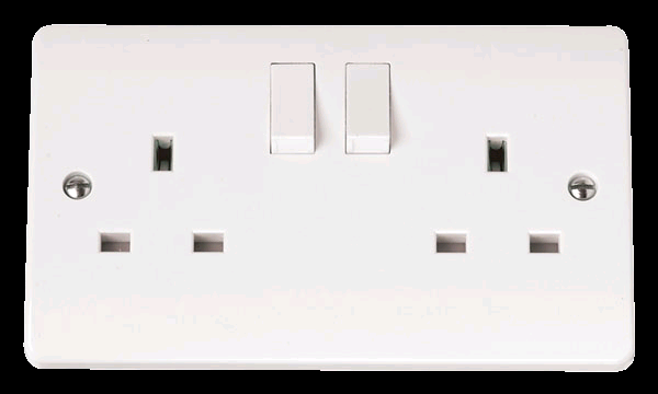 Click 13A 2 Gang DP Switched Socket 