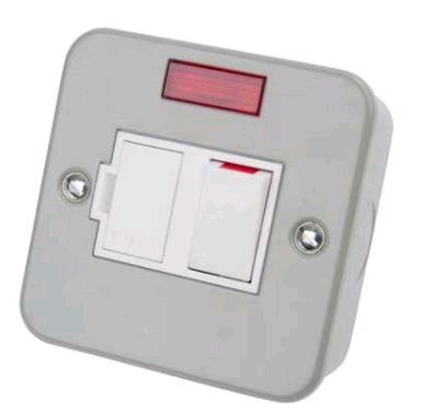 Niglon Metal Clad 13A DP Switched Fused Spur & Neon