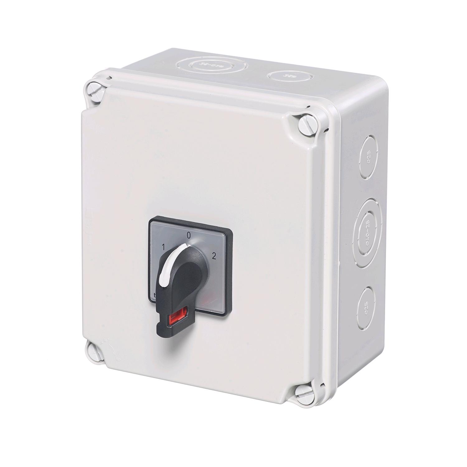 Europa 25A 2 Pole Changeover Switch (Insulated Enclosure)