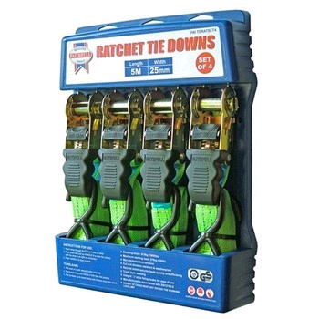 Faithfull Tie Down Ratchet Set 4Peice 