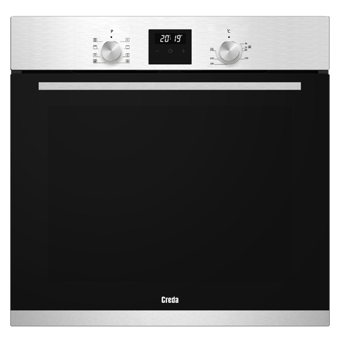 Creda C60BIMFX  Built in Single Oven Stainless Steel  60ltr Capacity 3 Button Programmer