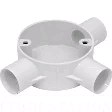 Falcon Conduit Tee Box 20mm White