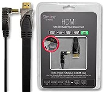 Slimline 90deg Connector 2mtr HDMI Lead 