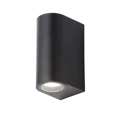 Forum Iona 2lt Wall Light ABS + PC IP44 Max 5W LED Black