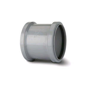 Floplast Soil Pipe Double Socket 4" /110mm Grey