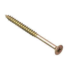 Forgefix M/P Screw 5 x 70mm (Pack of 10) Zinc Yellow Passivated 