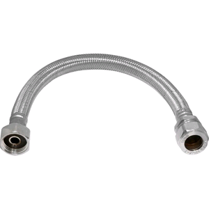 Flexible Tap Connector 22 x 3/4" 300mm (12.5/13mm Bore) 