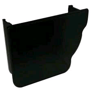 Floplast Niagara Square Gutter Internal Stop End LH in Black