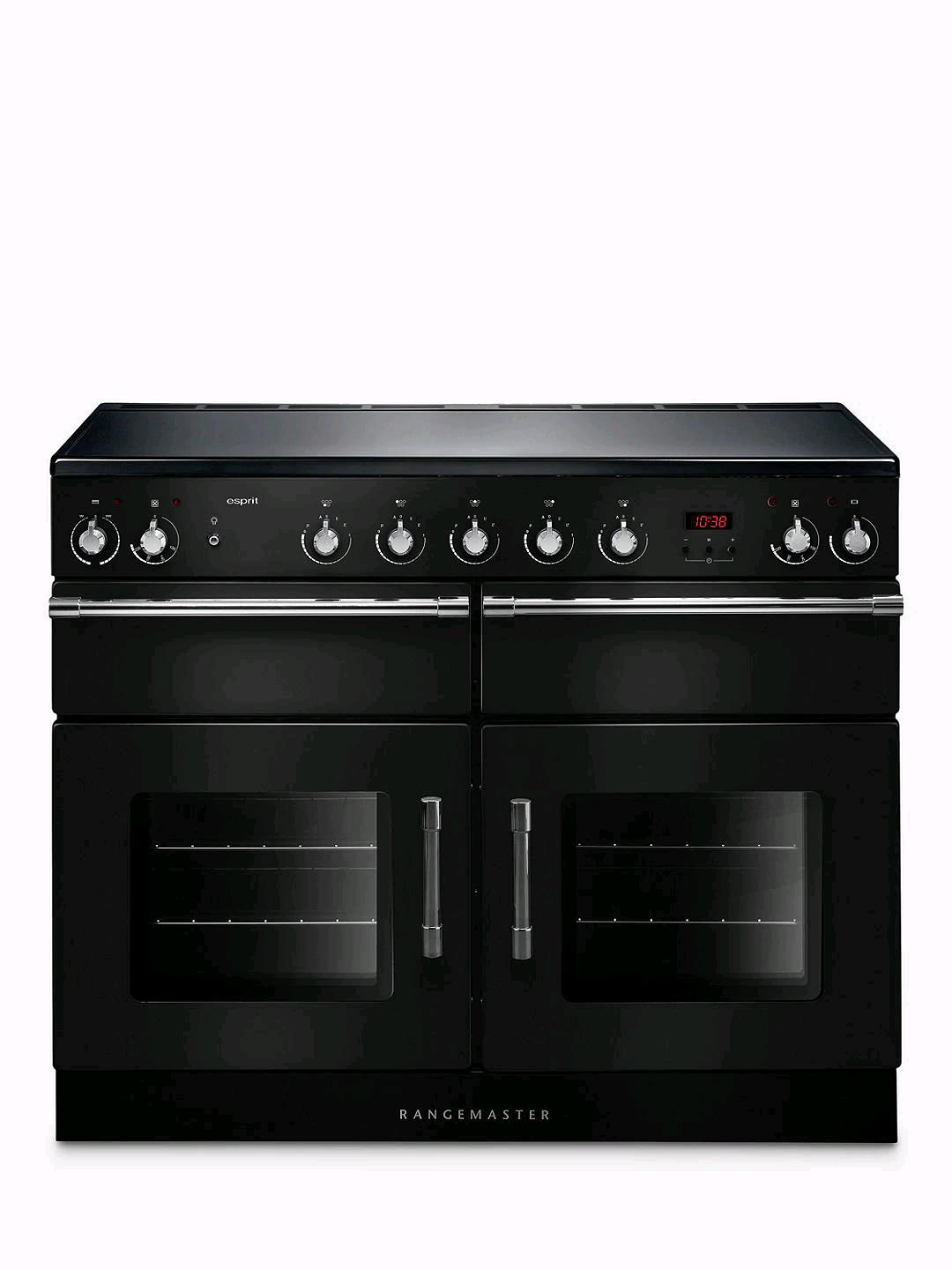 Rangemaster Esprit 110cm Electric Range Cooker Induction Hob BLACK CHROME