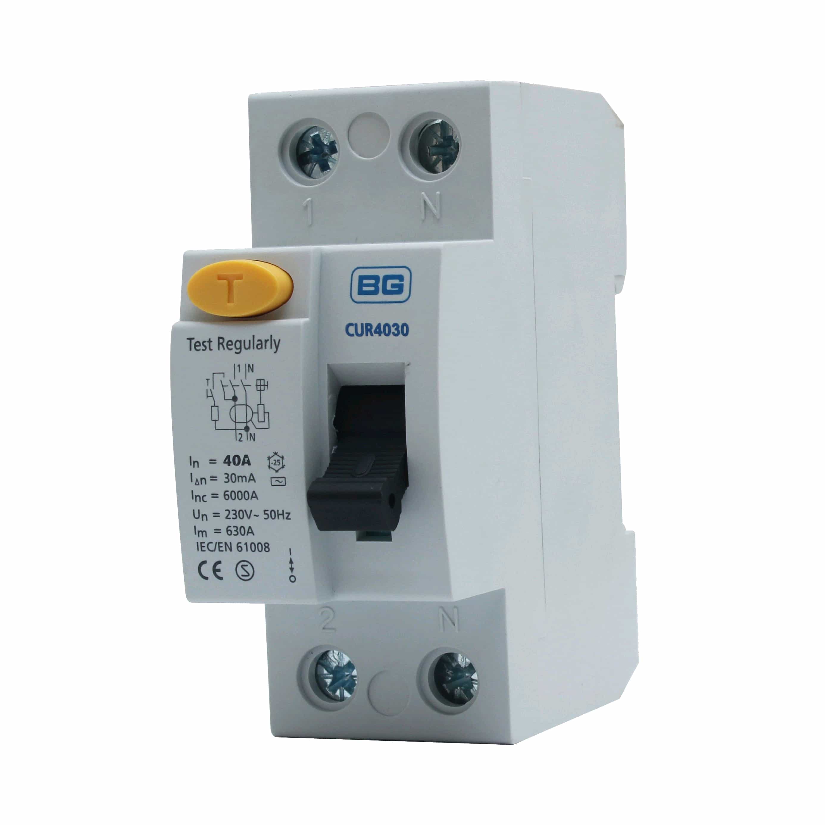BG DP RCD 80a 100mA Time Delay